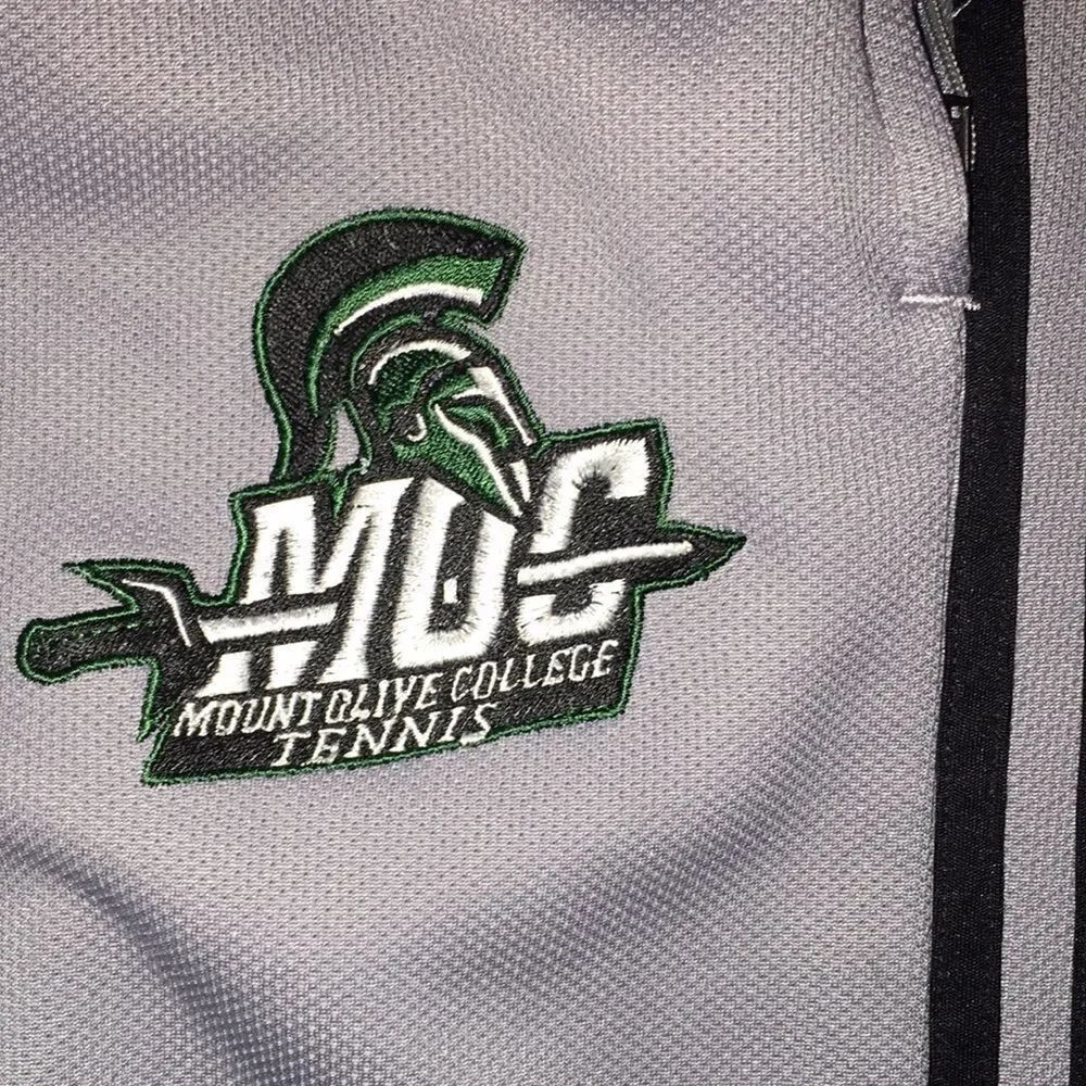 Adidas Mt Mount Olive university UMO tennis team Jogging track Pants sweatpants - Picture 2 of 6